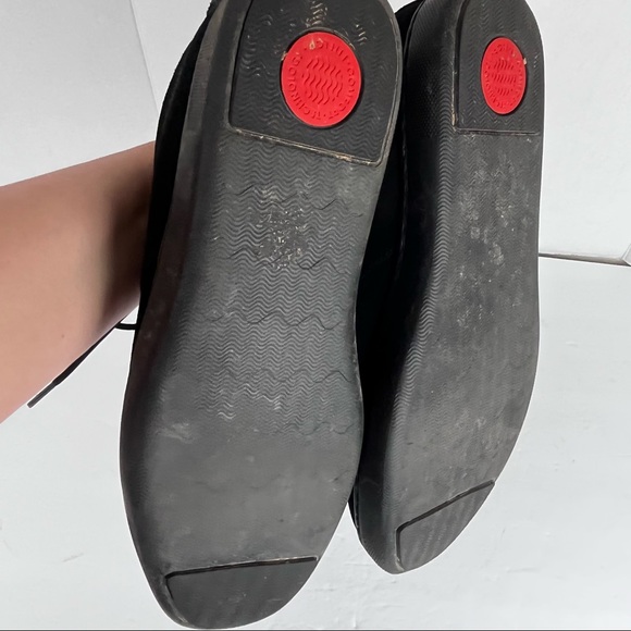 FITFLOP Men’s black suede tie ankle boots in 10 - Picture 14 of 14